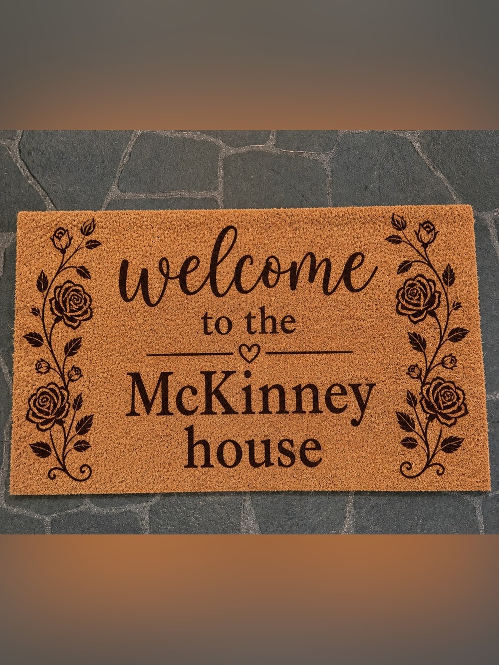 Designed and hand crafted by me Coir Doormat Bulk 30x17” w/non slip PVC backing - Picture 2 of 12